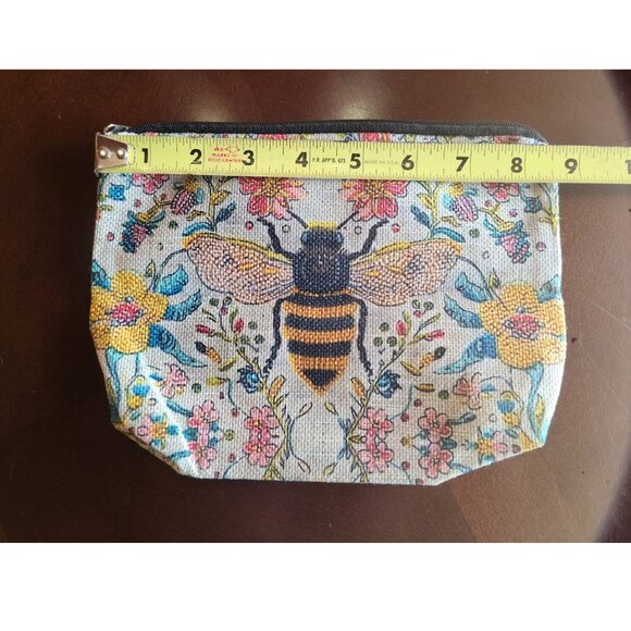 Cosmetic Bag Bumble Bee Travel Toiletry Makeup Pouch For Women Girls Pencil Case - Picture 6 of 9